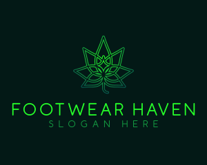 Marijuana Cannabis Leaf logo design