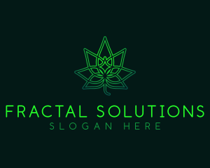 Marijuana Cannabis Leaf logo design