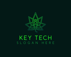 Marijuana Cannabis Leaf logo design