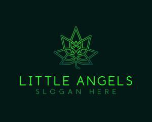 Marijuana Cannabis Leaf logo design