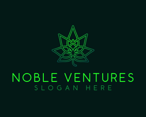 Marijuana Cannabis Leaf logo design