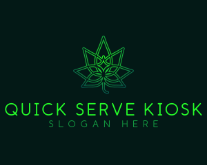 Marijuana Cannabis Leaf logo design