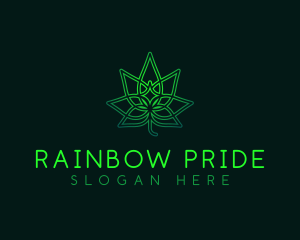 Marijuana Cannabis Leaf logo design