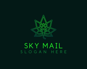 Marijuana Cannabis Leaf logo design