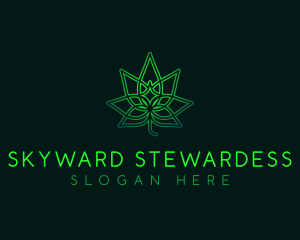 Marijuana Cannabis Leaf logo design