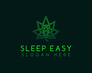 Marijuana Cannabis Leaf logo design