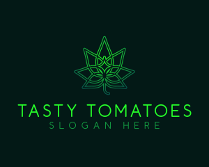 Marijuana Cannabis Leaf logo design