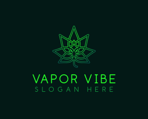 Marijuana Cannabis Leaf logo design