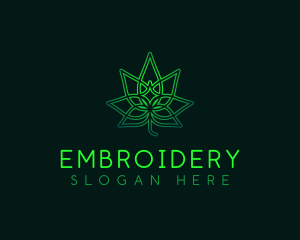 Marijuana Cannabis Leaf logo design