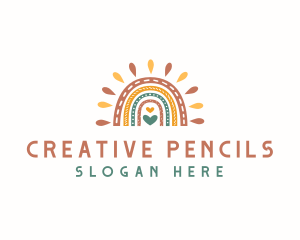 Creative Scandinavian Rainbow logo design