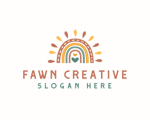 Creative Scandinavian Rainbow logo design