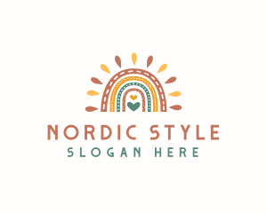 Creative Scandinavian Rainbow logo design