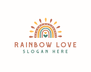 Creative Scandinavian Rainbow logo design