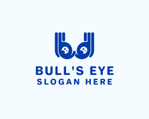 Abstract Eye Goggles logo design