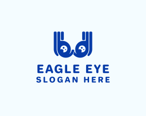 Abstract Eye Goggles logo design