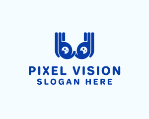 Abstract Eye Goggles logo design