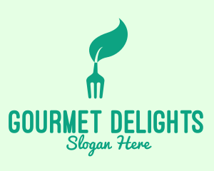 Fork Leaf Vegan Restaurant logo design