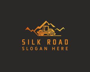 Orange Mountain Road Roller logo design