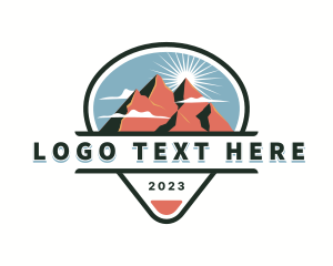 Traveler - Mountain Travel Adventure logo design