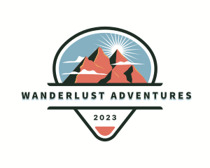 Mountain Travel Adventure logo design
