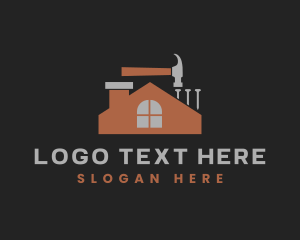 Construction - Home Roof Repair logo design