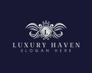 Crown Luxury Shield logo design