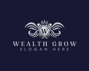 Crown Luxury Shield logo design