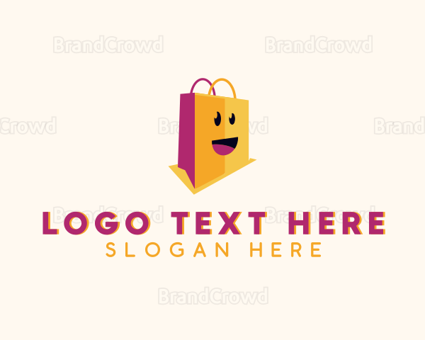 Happy Shopping Bag Mall Logo