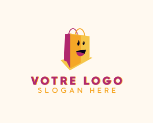 Market - Happy Shopping Bag Mall logo design