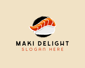 Maki - Asian Food Sushi logo design