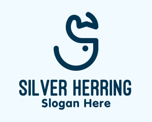 Herring - Blue Fish Bowl logo design