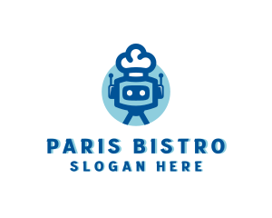 Chef Robot Restaurant logo design