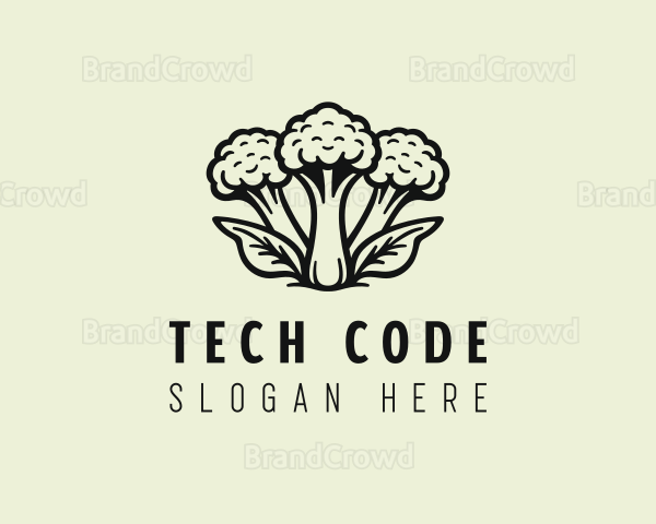 Organic Farm Broccoli Logo