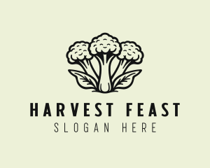 Organic Farm Broccoli logo design