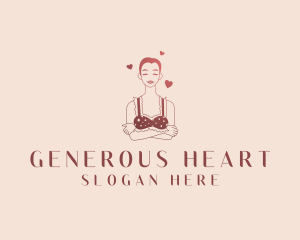 Woman Heart Lingerie logo design