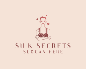 Woman Heart Lingerie logo design