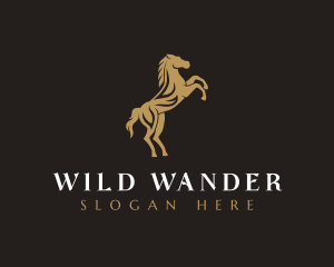 Horse Equine Stallion logo design