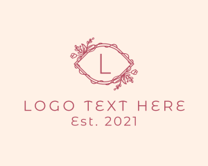 Floral - Pink Beauty Eye Cosmetics logo design