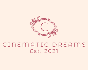 Pink Beauty Eye Cosmetics  logo design