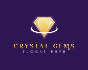 Crystal Diamond Boutique logo design