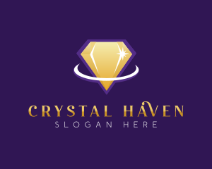 Crystal Diamond Boutique logo design