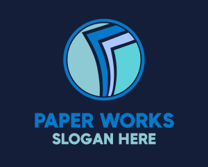 Paper - Paper Page Document Files logo design