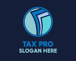 Tax - Paper Page Document Files logo design