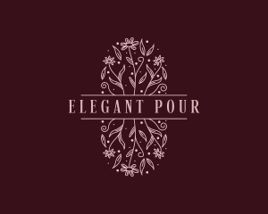 Elegant Garden Event logo design