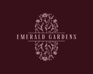 Elegant Garden Event logo design