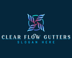 Wind Flow Ring logo design