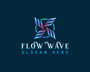 Current - Wind Flow Ring logo design