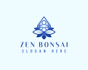 Yoga Floral Zen logo design