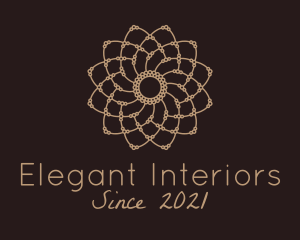 Decorative Flower Mandala logo design