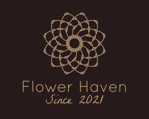 Decorative Flower Mandala logo design